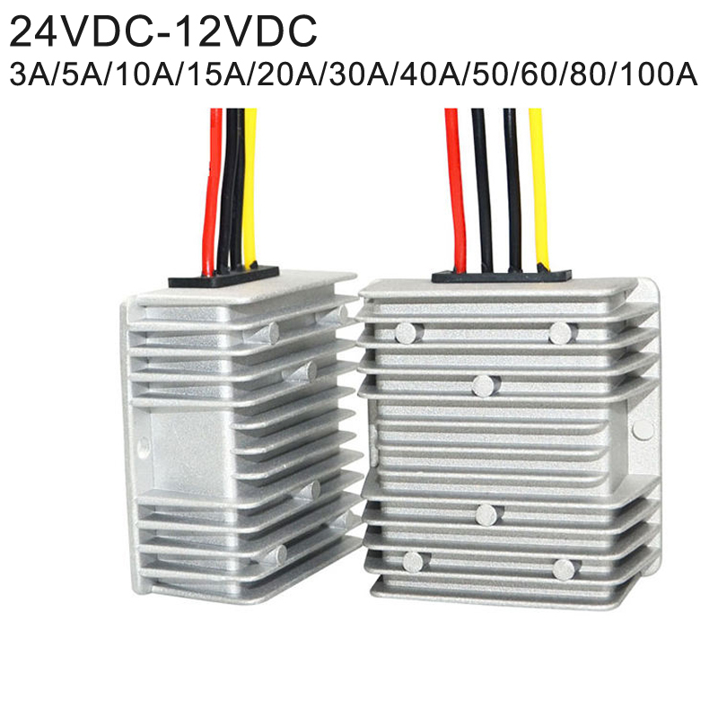 24VDC~12VDC 1.5A~100A 스텝다운 비절연 DC-DC 벅 전력 컨버터