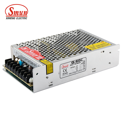 쿼드 출력 스위칭 전원 공급 장치 5V12V-5V-12V 5V15V-5V-15V 5V12V24V-12V