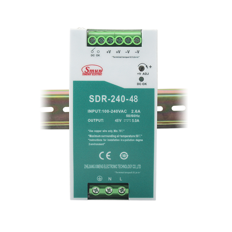 SDR-240 240W 얇은 DIN 레일 전원 공급 장치