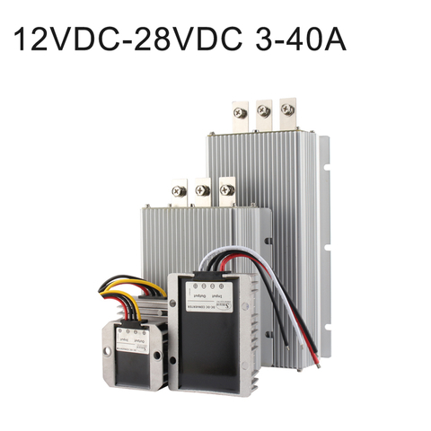 자동차용 12VDC ~ 28VDC 3A ~ 40A 방수 비절연 단일 출력 DC-DC 컨버터