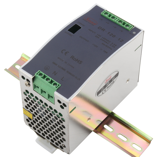 DR-120-24 120W 24VDC 5A AC-DC 딘 레일 산업용 전원 공급 장치