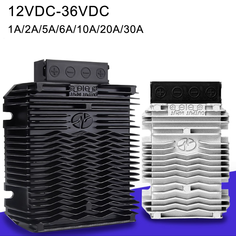 12V~36V 1A~30A IP68 비절연 DC-DC 자동차 전력 스텝업 컨버터