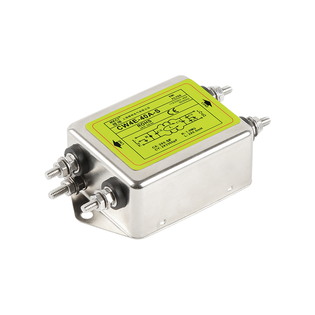 볼트 연결 단상 AC 220V EMI 정화 CW4-3A/6A/10A/20A/30A/40A-S 전력 필터