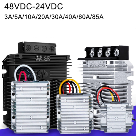 태양계용 48V~24V 3A~85A 스텝다운 DC/DC 컨버터 IP68 방수 전원 공급 장치
