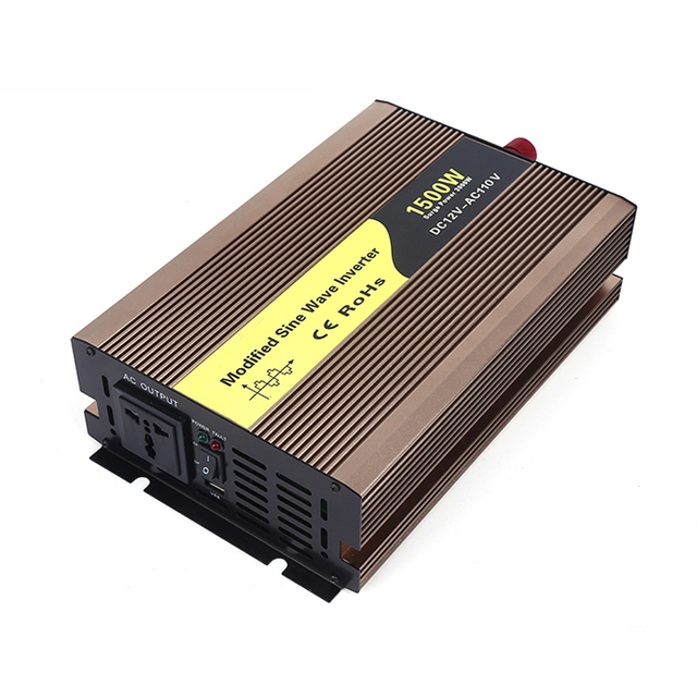 1500W DC12V/24V/48V ~ 110VAC/220VAC 수정된 자동차 USB 인버터