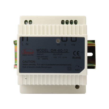 DR 시리즈 30W 45W 60W(5V/12V/24V 출력 DIN 레일 전원 공급 장치 포함)