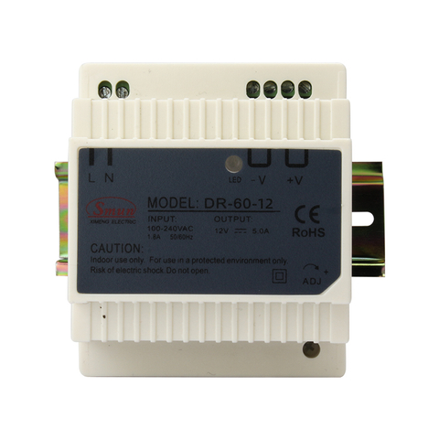 DR 시리즈 30W 45W 60W(5V/12V/24V 출력 DIN 레일 전원 공급 장치 포함)