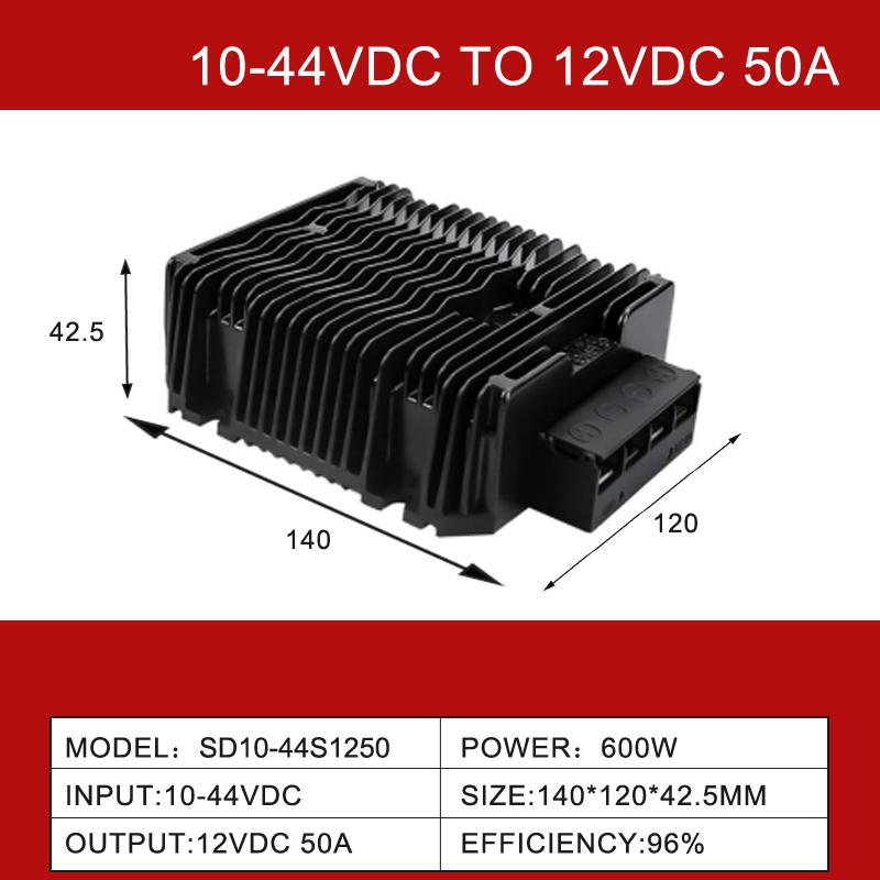 8~40V~12V 3A~60A 단일 출력 비절연 DC-DC 부스트 벅 자동차 컨버터
