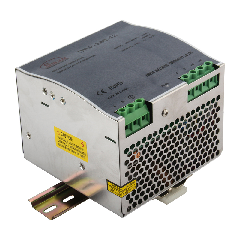 PFC 기능이 있는 DRP-240-12 240W 12VDC 20A 소음 레일 전원 공급 장치