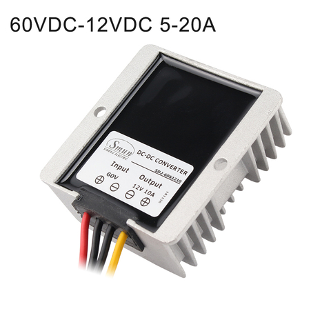 60V ~ 12V 5A 10A 15A 20A 비절연 방수 DC-DC 컨버터 스텝다운 드라이버