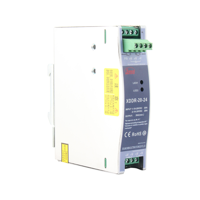 XDDR-20/DRDN-20 12V/24V/48V 20A DIN 레일 타입의 중복 모듈 지원 1+1 및 N+1 중복 시스템