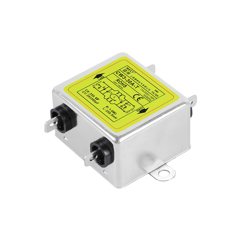 CW3/CW4-3A/6A/10A/20A/30A-T 인서트 연결 단상 범용 단극 또는 양극 전력 필터 EMI 필터