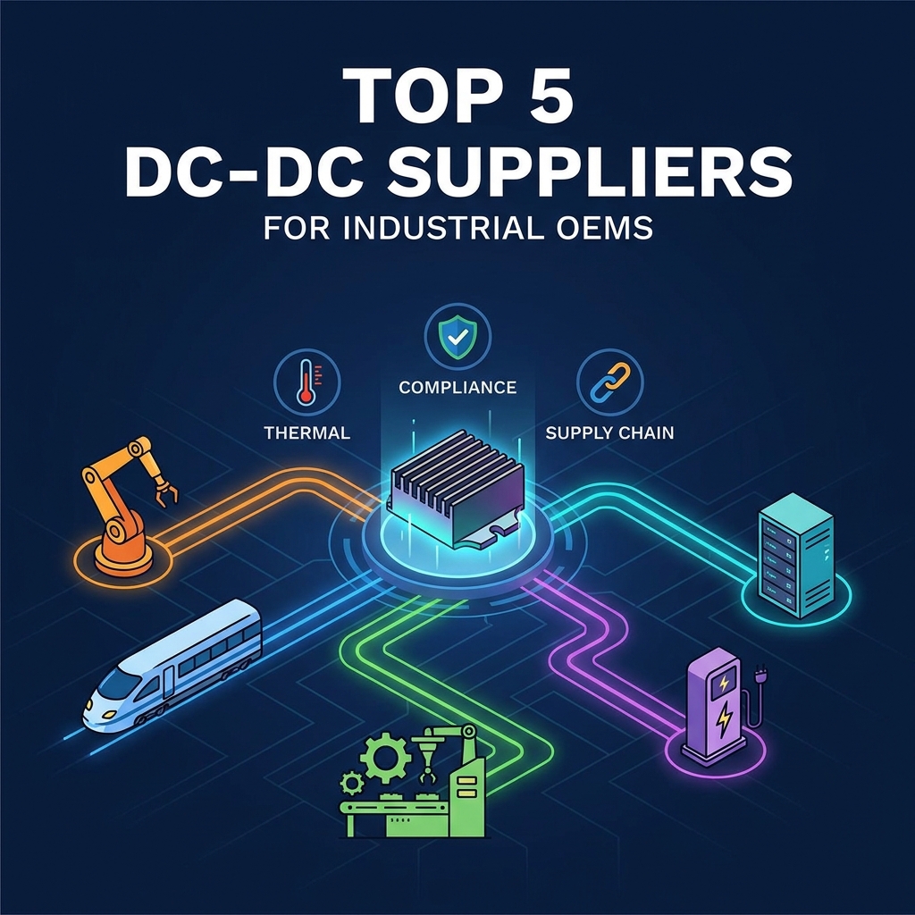 OEM 산업용 애플리케이션을 위한 상위 5개 DC-DC 컨버터 공급업체
